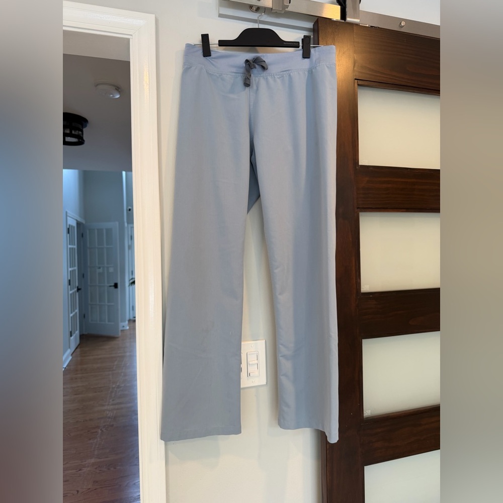 Figs dusty blue livingston scrubs pants